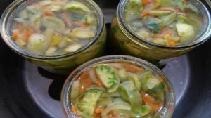 Салат из зеленых помидор на зиму