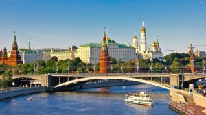4K.Moscow. Red Square. Sunset.