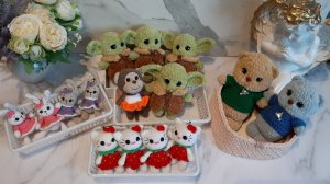 Вязовлог февраль 2/2025/ Брелки из акрила/ Новые игрушки #амигуруми