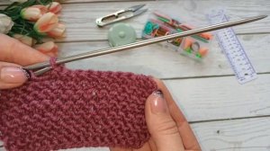 Закрытие края изделия,при вязании платочной вязкой 💥