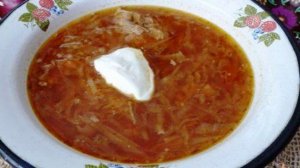 Борщ со свежей и кислой капустой