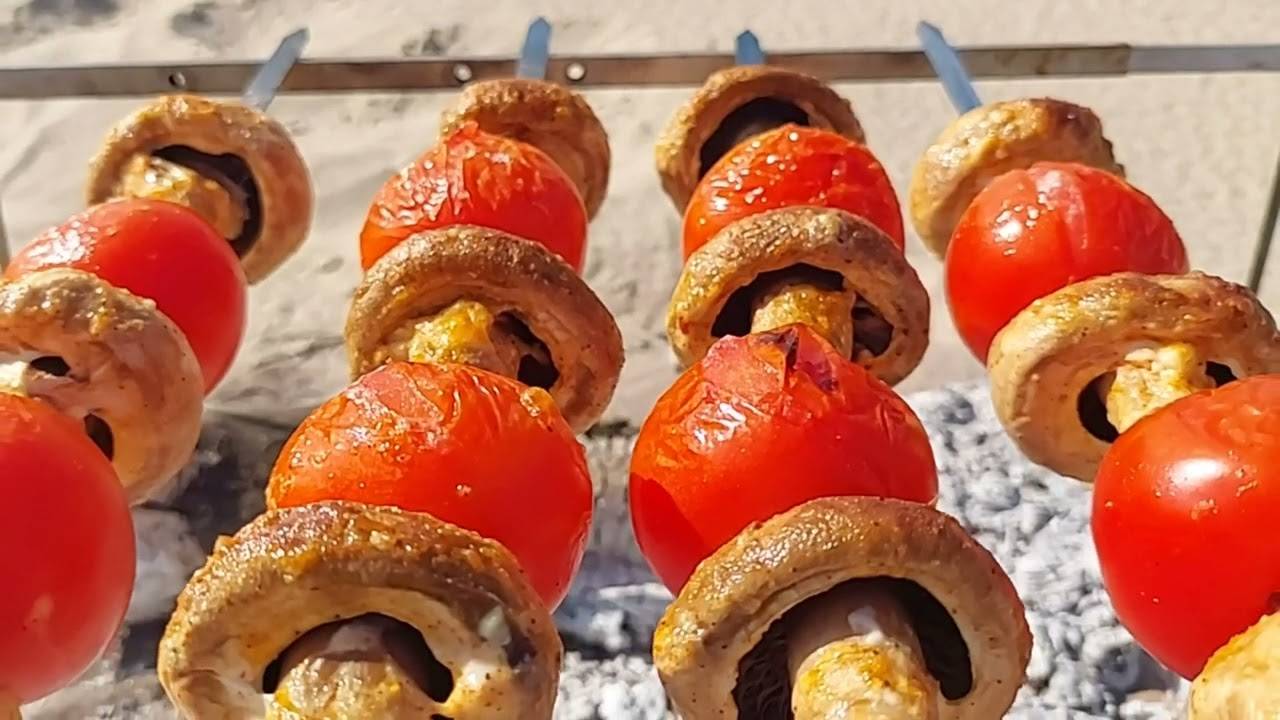 Лучше мяса - Грибной шашлык! КАК ЗАМАРИНОВАТЬ и приготовить ГРИБЫ на шампурах правильно и ВКУСНО