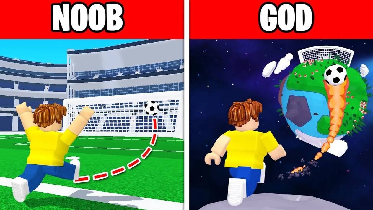 ЭВОЛЮЦИЯ ФУТБОЛИСТА [Симулятор удара по воротам] ROBLOX