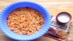 Постные котлеты из пшена с овощами