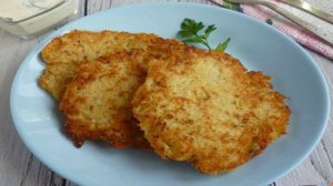 Драники с кабачком и яблоком
