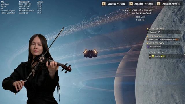 🎻 Inon Zur - Into the Starfield (Кавер на скрипке) ✨ | Саундтрек из Starfield | Эпично и атмосферно