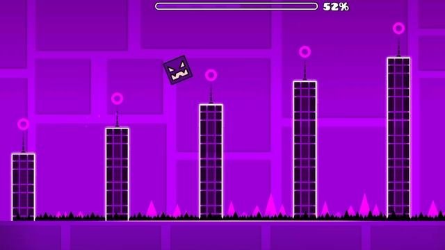прохожу Stereo madness уровень в Geometry dash на две монеты