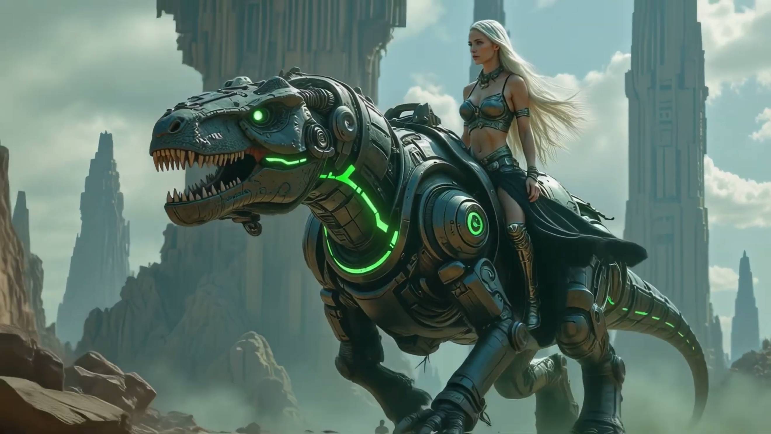 Futuristic Neon World - Sci-Fi Planet Video смотреть онлайн