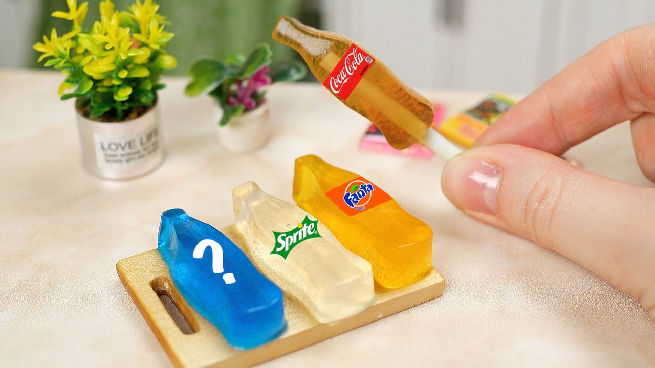 Приготовила Мини Желейные Бутылочки Sprite, Coca Cola, Fanta! 🤩 Мини Еда 🤗 Мини Кухня