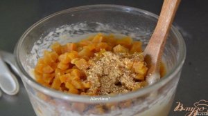 Сладкий  абрикосово-ореховый кекс