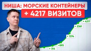 SEO-продвижение сайта морских контейнеров: от 250 до 4500 визитов в месяц