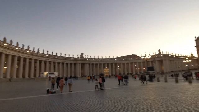 The Vatican in Rome at sunset (from a trip from Marmaris to Italy).Ватикан в Риме на закате солнца смотреть онлайн