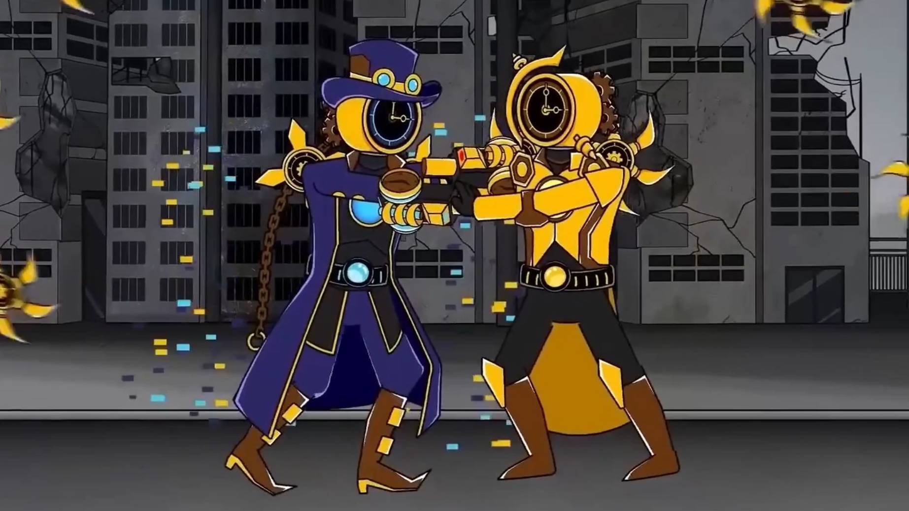 Титан КлокМен против двойника из другого мира Скибиди Туалет, Анимация Мультик смотреть онлайн