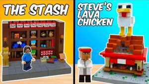 Я построил еще одну часть фильма Майнкрафт с помощью LEGO!