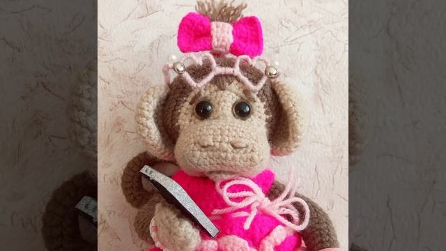 ♡🐵Обезьянка крючком🐵♡ #shorts #шортс #обезьяна #вязаниекрючком #игрушки #monkey #crochet #toys #❤ #