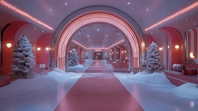 26min of Retro-Future Christmas JAZZ ~ 10 Tracks _ Randomized 1960s Sci-Fi AI Video Clips