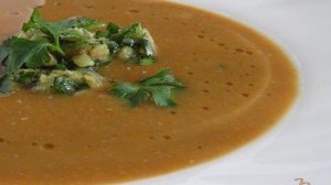 Суп-пюре из чечевицы с морковью