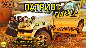 УАЗ Патриот Пикaп. Делаем Евро2 из Евро4 на ЗМЗ 409 (с ДАД) на ЭБУ Бош МЕ17.9.7 УАЗ 3163-3763014-20.