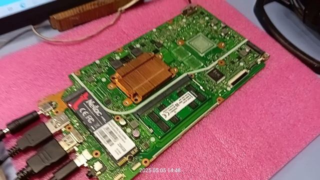 Матплата Asus X512DA заказ 19015 - контрольный запуск.