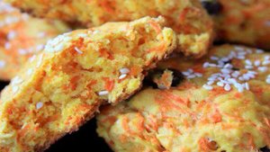 Морковное печенье с изюмом