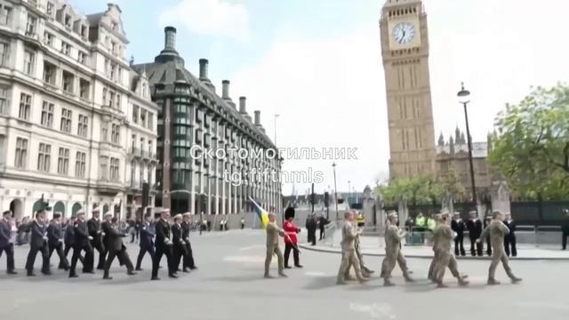 🔴Марш колониальной пехоты из туземцев племени «ХОХОЛ» по улицам Лондона🔴Как пленных ведут😆
