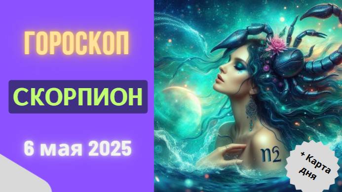 ♏ 6 МАЯ - ГОРОСКОП НА СЕГОДНЯ ДЛЯ СКОРПИОНОВ: СИЛА ВАШЕЙ ТРАНСФОРМАЦИИ!
