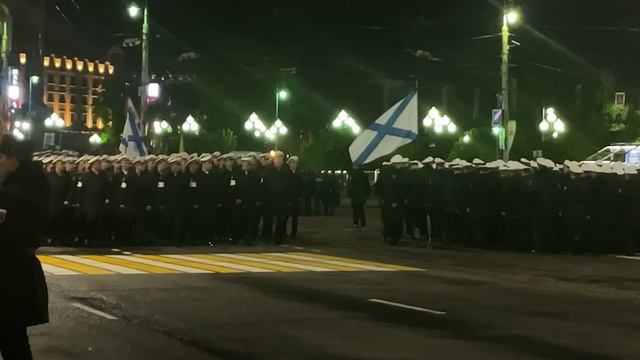 Репетиция парада к 80 летию победы  в центре Калининграда