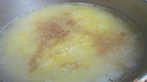 Полента с яйцом и сыром