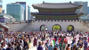 10만 인파 몰린 경복궁 진풍경, 광화문 밖까지 대기줄에 한복 입은 외국인 총출동, 서울궁중문화축전 마지막 날, 서울 경복궁 여행, 서울 트래블 워커.