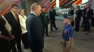 Юнкор Егор Назаров пообщался с Президентом Российской Федерации