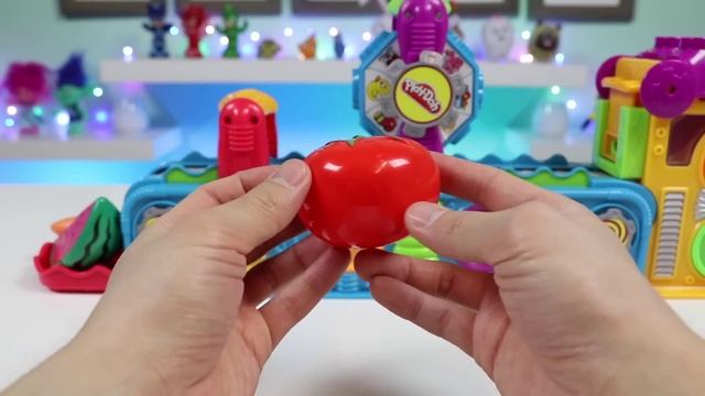 Кормим Мистера Плей-До едой на липучках от Mega Fun Factory!