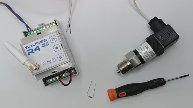 Подключение преобразователя давления 4-20мА к контроллеру R4 DIN