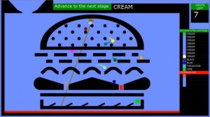 Гонка цветных шариков - трасса сладостей