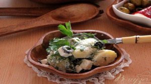 Греческий картофельный салат с фетой