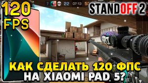 Как сделать 120 фпс в стандофф 2 на xiaomi pad 5