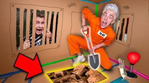 Побег из КАРТОННОЙ ТЮРЬМЫ Челлендж !