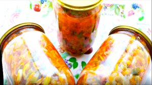 ЗАЖАРКА из ОВОЩЕЙ на ЗИМУ (два рецепта)! Палочка выручалочка в приготовлении блюд!