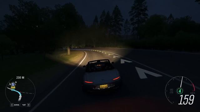 Ашбрукская высота, GT-R Nissan. Ночная гонка в Forza Horizon 4