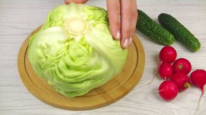 Быстрый ВЕСЕННИЙ САЛАТ с капустой.