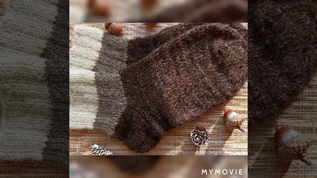 Носки шерстяные, вязаные, классические. Socks. Finished work. #Shorts #вязаниеспицами #вязание смотреть онлайн