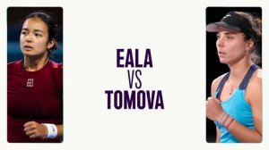 22.04.2025. Виктория Томова - Александра Эала. WTA Madrid. Viktoriya Tomova - Alexandra Eala