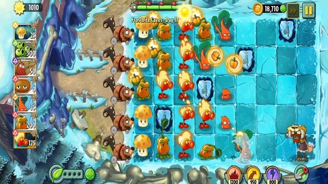 Зомби играют в снежки  Plants vs  Zombies 2: Its About Time 9