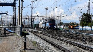 Тепловоз 2ТЭ116У-0046. Отправление.