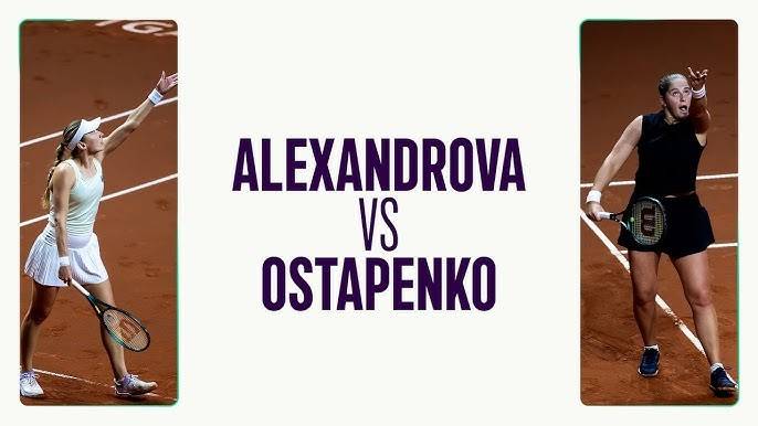20.04.2025. Екатерина Александрова - Елена Остапенко. WTA 500 Stuttgart. Alexandrova – Ostapenko