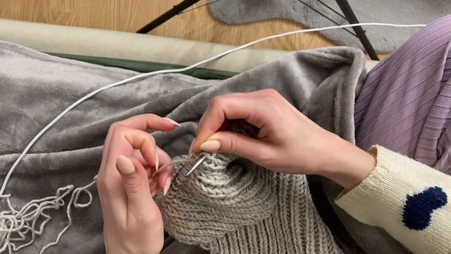Узор "Соты" спицами: вяжем объемный и теплый узор ВязаныйМир
