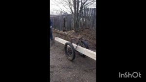 ТЕЛЕЖКА для перевозки брёвен,бруса.mp4
