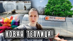 🏠Новая теплица МЕГА КРОВЛЯ | Стоимость | Установка | Обзор | Строю дом | Хабаровск | VLOG | ВЛОГ