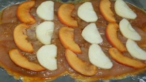 Куриный рулет с фруктами