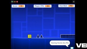 Играю в Геометри даш в скретч