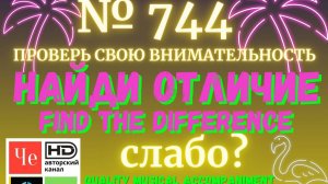 "Найди отличие" / "Spot the Difference" _ выпуск № 744